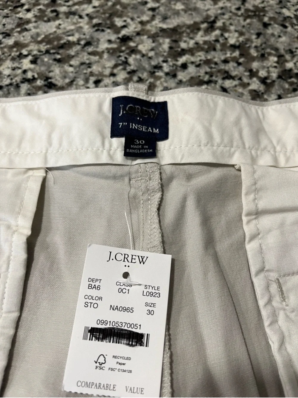 J Crew Shorts 30 Chino Khaki